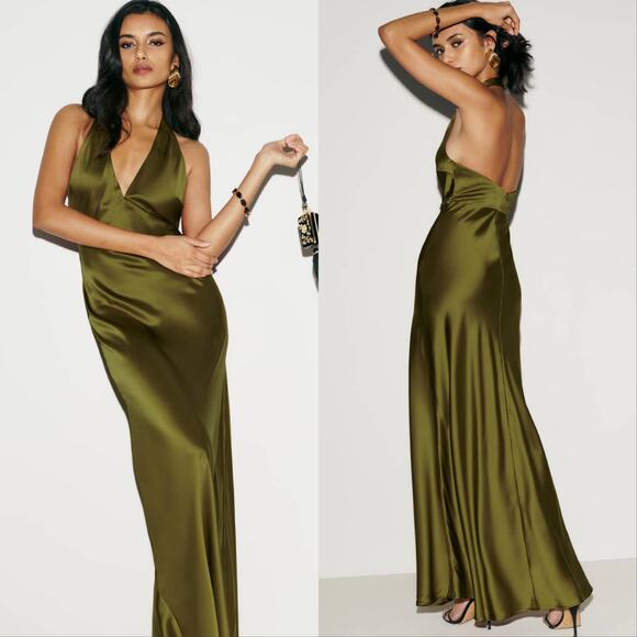 New Reformation Daniela Silk Dress - Picture 1 of 5